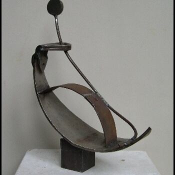 Sculpture titled "Nymphe" by Jérôme Danikowski, Original Artwork, Metals