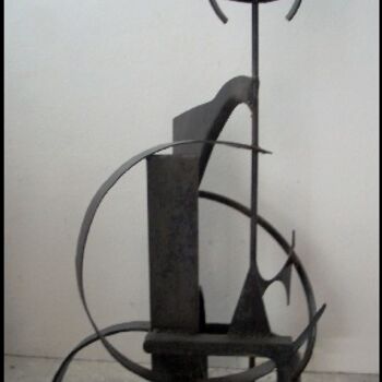 Sculpture titled "Roi" by Jérôme Danikowski, Original Artwork, Metals