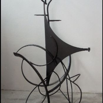 Escultura intitulada "Reine" por Jérôme Danikowski, Obras de arte originais, Metais