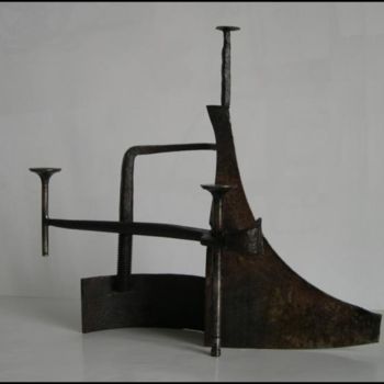 Sculpture intitulée "Tension" par Jérôme Danikowski, Œuvre d'art originale