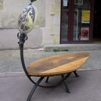 Sculpture titled "Le drakkar" by Jérôme Danikowski, Original Artwork