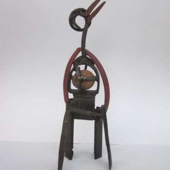 Sculpture intitulée "Huron" par Jérôme Danikowski, Œuvre d'art originale