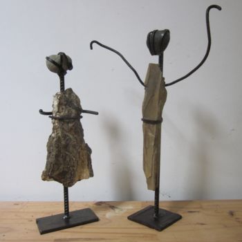 Sculpture titled "Retrouvailles" by Jérôme Danikowski, Original Artwork