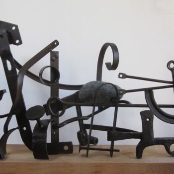 Sculpture intitulée "Bataille" par Jérôme Danikowski, Œuvre d'art originale