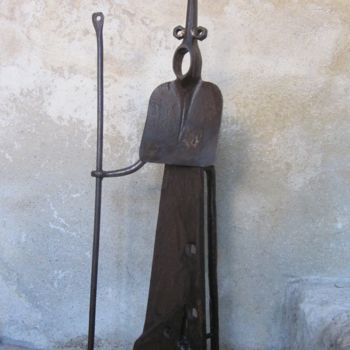Sculpture intitulée "Pèlerin" par Jérôme Danikowski, Œuvre d'art originale, Métaux