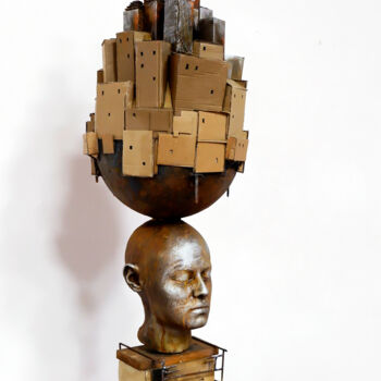Escultura intitulada "RUIDO" por Jerome Valbuena, Obras de arte originais, Bronze