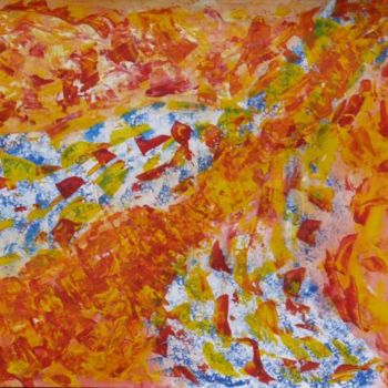 Peinture intitulée "Couleur orange" par Jéromine, Œuvre d'art originale