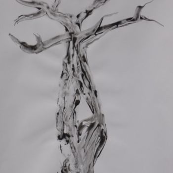 Painting titled "Arbre 2" by Jéromine, Original Artwork