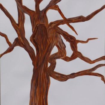 Peinture intitulée "Arbre Clément" par Jéromine, Œuvre d'art originale