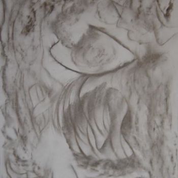 Peinture intitulée "Femme en deuil" par Jéromine, Œuvre d'art originale