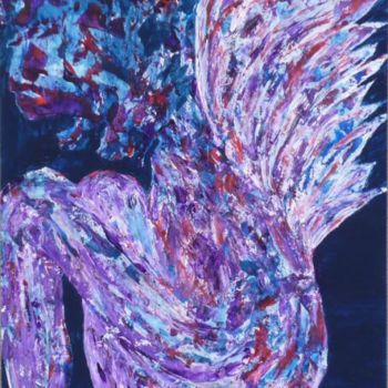 Peinture intitulée "L'ange postré" par Jéromine, Œuvre d'art originale