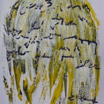 Painting titled "Ecriture" by Jéromine, Original Artwork
