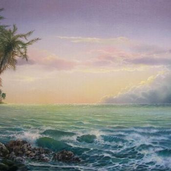 Картина под названием "South Pacific" - Jerry Sauls, Подлинное произведение искусства, Масло