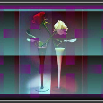 Arts numériques intitulée ""Enjoy flowers"" par Jess Wayar, Œuvre d'art originale
