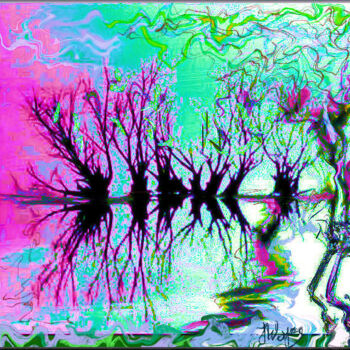 Цифровое искусство под названием ""Delire garden"" - Jess Wayar, Подлинное произведение искусства