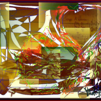 Digital Arts με τίτλο ""Fluides d'amour"" από Jess Wayar, Αυθεντικά έργα τέχνης