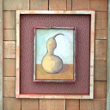 Painting titled "Gourd from Guadalix" by Jessica Dunn, Original Artwork