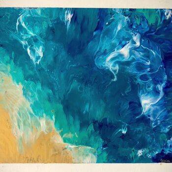 Peinture intitulée "Océan" par Jessica Juge, Œuvre d'art originale, Acrylique