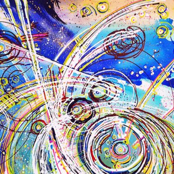 Painting titled "Kinetic Melody" by Jessica Margiewicz, Original Artwork, Acrylic
