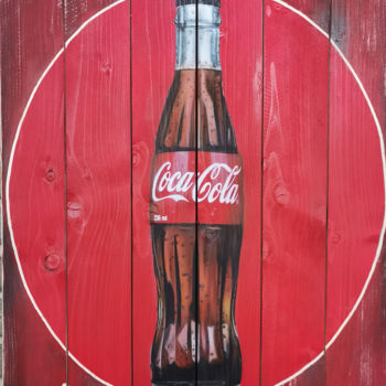 Peinture intitulée "Coca Cola" par Jessica Renault, Œuvre d'art originale, Aérographe