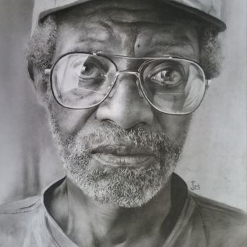 Drawing titled "Homeless" by Jessica Subbiaghi, Original Artwork, Charcoal