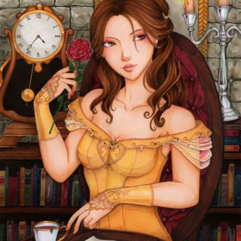 Drawing titled "Belle" by Sika-Chan, Original Artwork, Marker