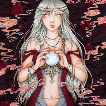 Drawing titled "Oracle" by Sika-Chan, Original Artwork, Marker