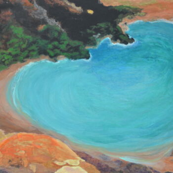 Painting titled "By Still Waters" by Jessie Moerk Nee Hogg, Original Artwork, Acrylic