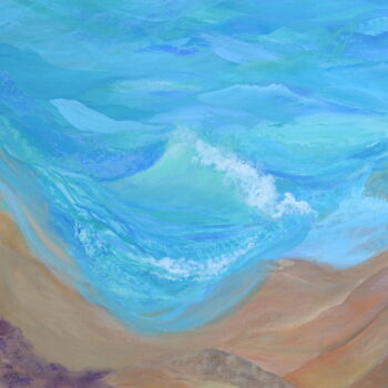 Painting titled "Lapping the Shore" by Jessie Moerk Nee Hogg, Original Artwork, Acrylic