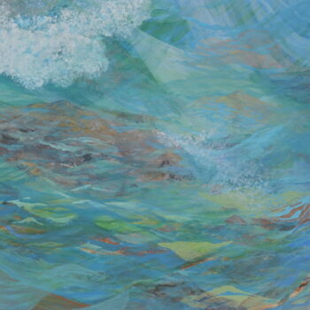Painting titled "Snorkel View" by Jessie Moerk Nee Hogg, Original Artwork, Acrylic