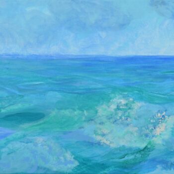 Schilderij getiteld "Open Ocean" door Jessie Moerk Nee Hogg, Origineel Kunstwerk, Acryl
