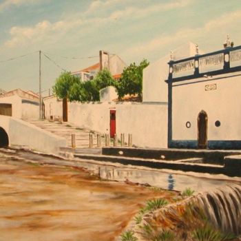 Painting titled "ribeira-cartaxo-ole…" by José Estrêla, Original Artwork