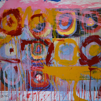 Peinture intitulée "Kandinsky mejorado" par Jesús Movellán, Œuvre d'art originale, Émail