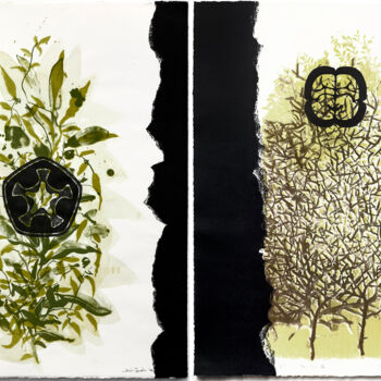 Gravures & estampes intitulée "Semillas 5,6" par Jesus Tejedor, Œuvre d'art originale, Lithographie