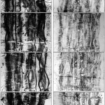 Estampas & grabados titulada "Gravitacional magné…" por Jesus Tejedor, Obra de arte original, Monotipia