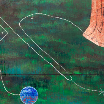 Pintura titulada "Viaje de ida y vuel…" por Jesus Tejedor, Obra de arte original, Acrílico Montado en Bastidor de camilla de…
