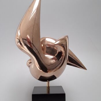Escultura intitulada "PALOMA" por Jesús (Xuxo) Vazquez, Obras de arte originais, Bronze Montado em Metal