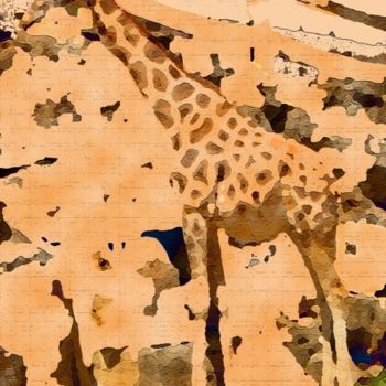 Arte digitale intitolato "ciudad de girafas" da Jesús Ángel Pardo Álvarez, Opera d'arte originale
