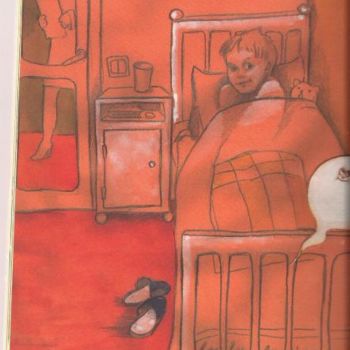 Drawing titled "In Hospital" by Jevamk, Original Artwork
