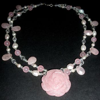 Design titled "Rose Quartz and fre…" by Berglind Jewellery Design, Original Artwork, Accessories