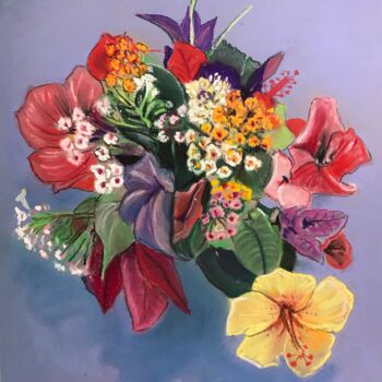Pittura intitolato "Fleurs de Cabo de P…" da Jean-Francois Jehl, Opera d'arte originale, Pastello
