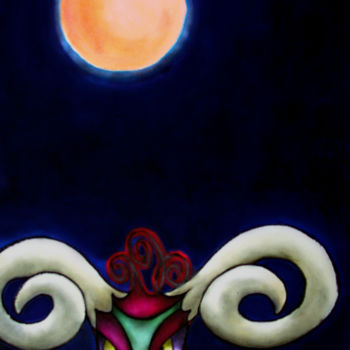 Pittura intitolato "Nuit.jpg" da Jf C20, Opera d'arte originale, Inchiostro