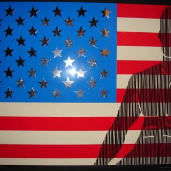 Peinture intitulée "usa" par Jean-François Caillarec, Œuvre d'art originale