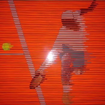 Painting titled "tennis3" by Jean-François Caillarec, Original Artwork