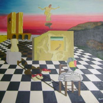 Painting titled "O Filho do Homem" by Jfmachado, Original Artwork, Oil