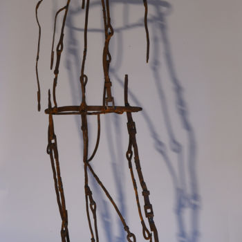 Sculpture intitulée "Homme de ligne n°1" par Petitperrin, Œuvre d'art originale
