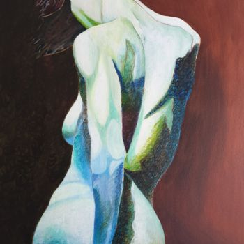 Painting titled "Statuesque" by Jean François Consoli (Lejef), Original Artwork, Acrylic