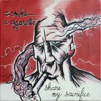 Painting titled "Share my sacrifice" by Jhano, Original Artwork, Other