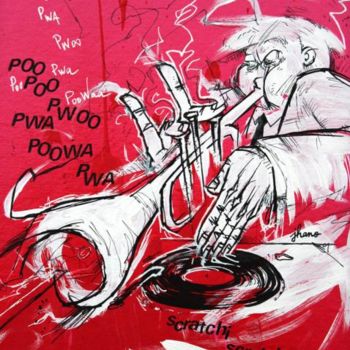 Peinture intitulée "Poo poo pwoo scratc…" par Jhano, Œuvre d'art originale, Autre
