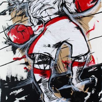 Painting titled "Knocked but not out" by Jhano, Original Artwork, Other